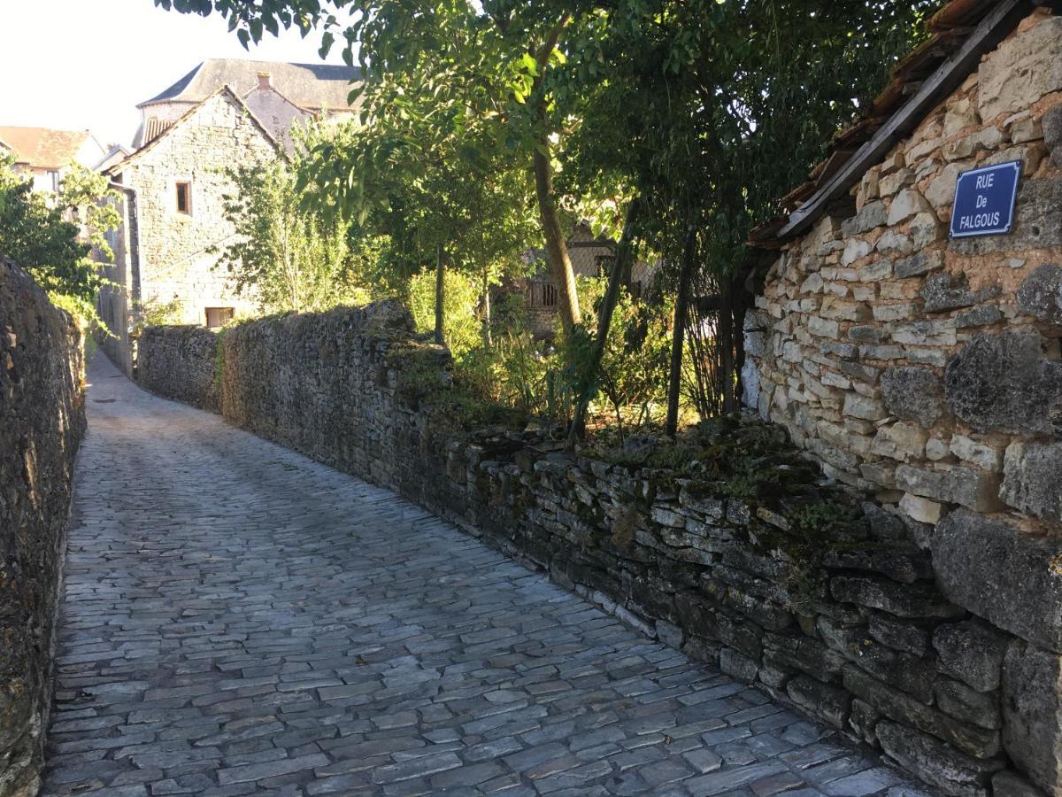Maison En Pierres Au Coeur Du Village Medieval De Villeneuve Bagian luar foto